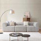 Bol.com 3-Zitsbank Hurvas modulaire bank 313x108x76 cm grijs [en.casa] aanbieding