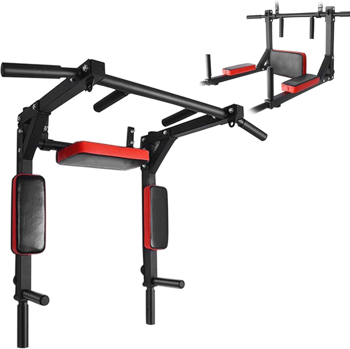 Dip & Pull Up Bar - 200kg - Multifunctioneel Fitness Station voor Thuis