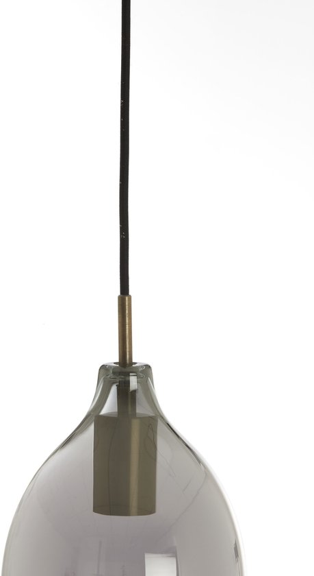 Lampe à Suspension Light & Living Lukaro - 5 lampes - Fumée/Bronze Antique