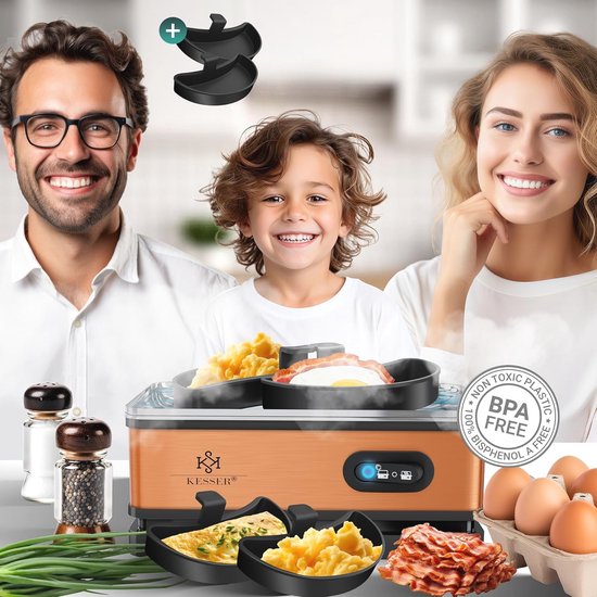 2-in-1 Eierkoker - Eierhouder - Poacher - Thermomix Accessoires Eieren Koken Voedselverwerker Accessoires Voor 4 Gepocheerde Eieren En 6 Gekookte Eieren Bpa Vrij