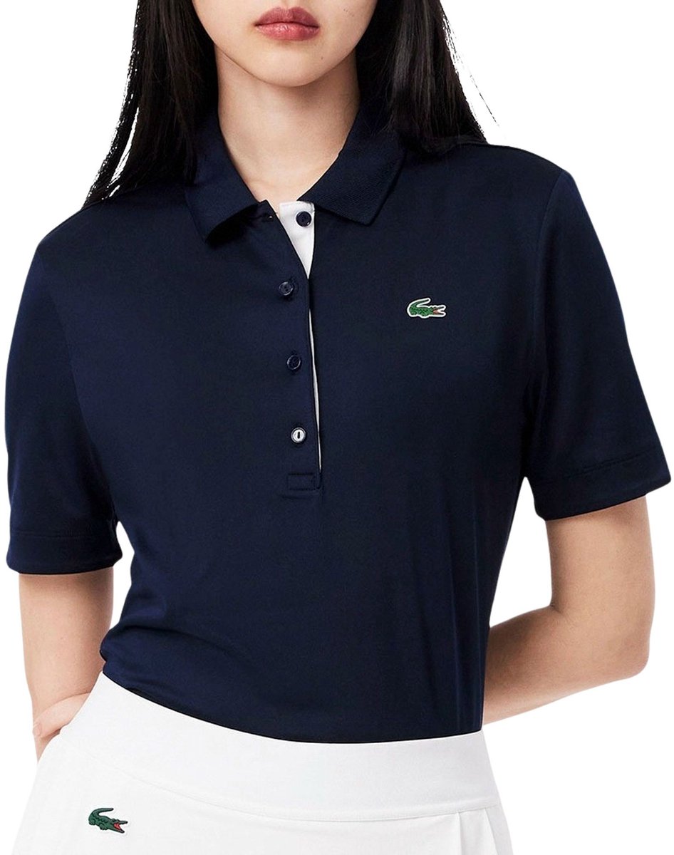 Lacoste Stretch Polo Dames Marineblauw