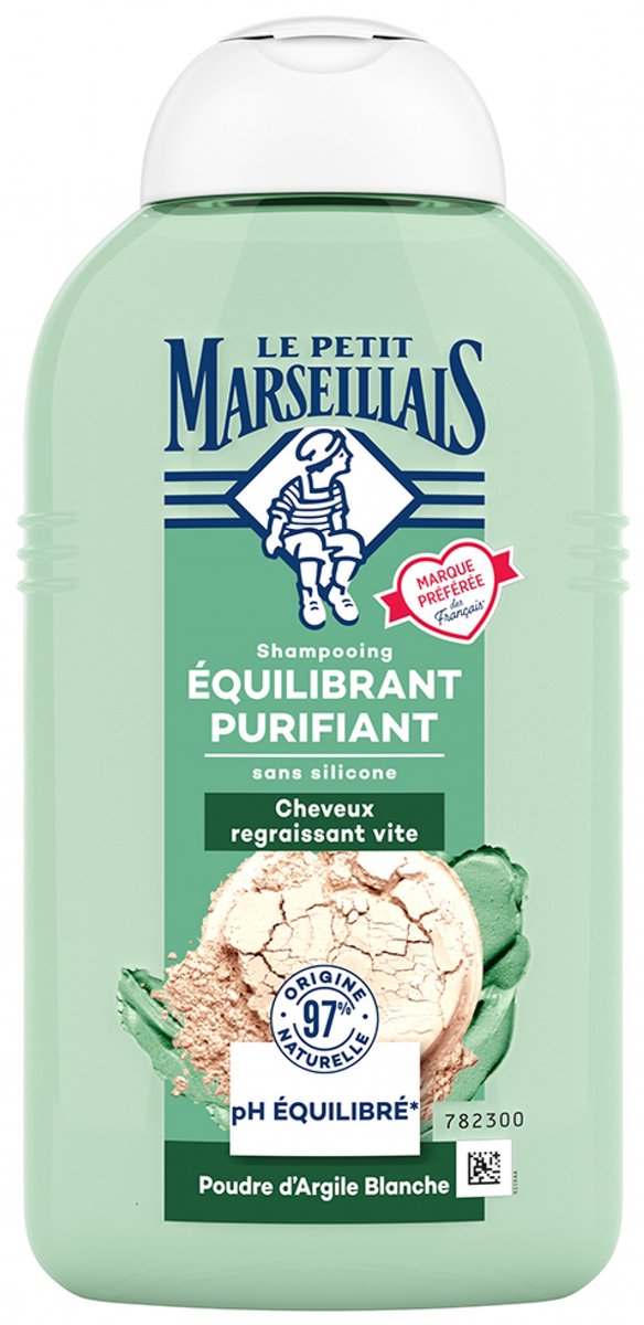 Le Petit Marseillais Reinigende Balancerende Shampoo met Witte Kleipoeder 250 ml