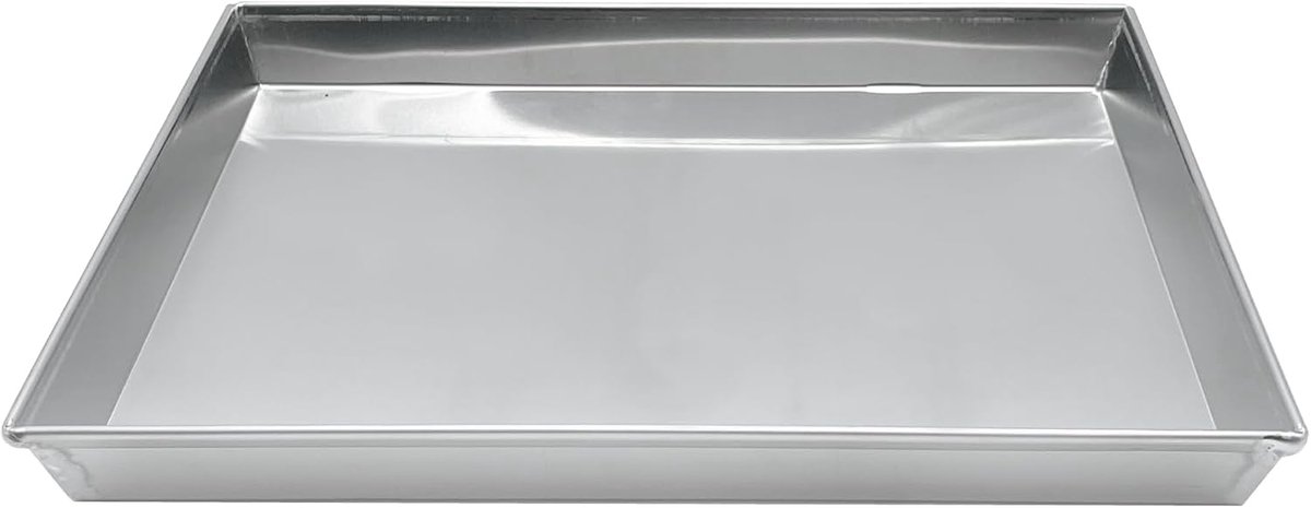 Ibenzoa® Duurzame Aluminium Koekenpan met Uitklapbaar Handvat - 50 x 35 x 3 cm