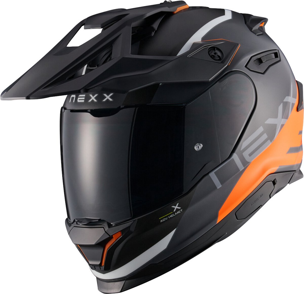 Nexx Y.TRAVL Quest Mat Oranje Adventure Integraalhelm - Maat L - Helm