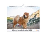 Huurdies - Chowchow Kalender - Jaarkalender 2024 - 35x24 - 300gms