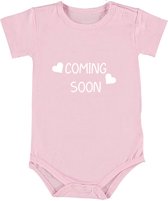 Coming soon Babyromper - aankondiging - bekend maken - baby - zwangerschap - zwanger - rompertje -meisje