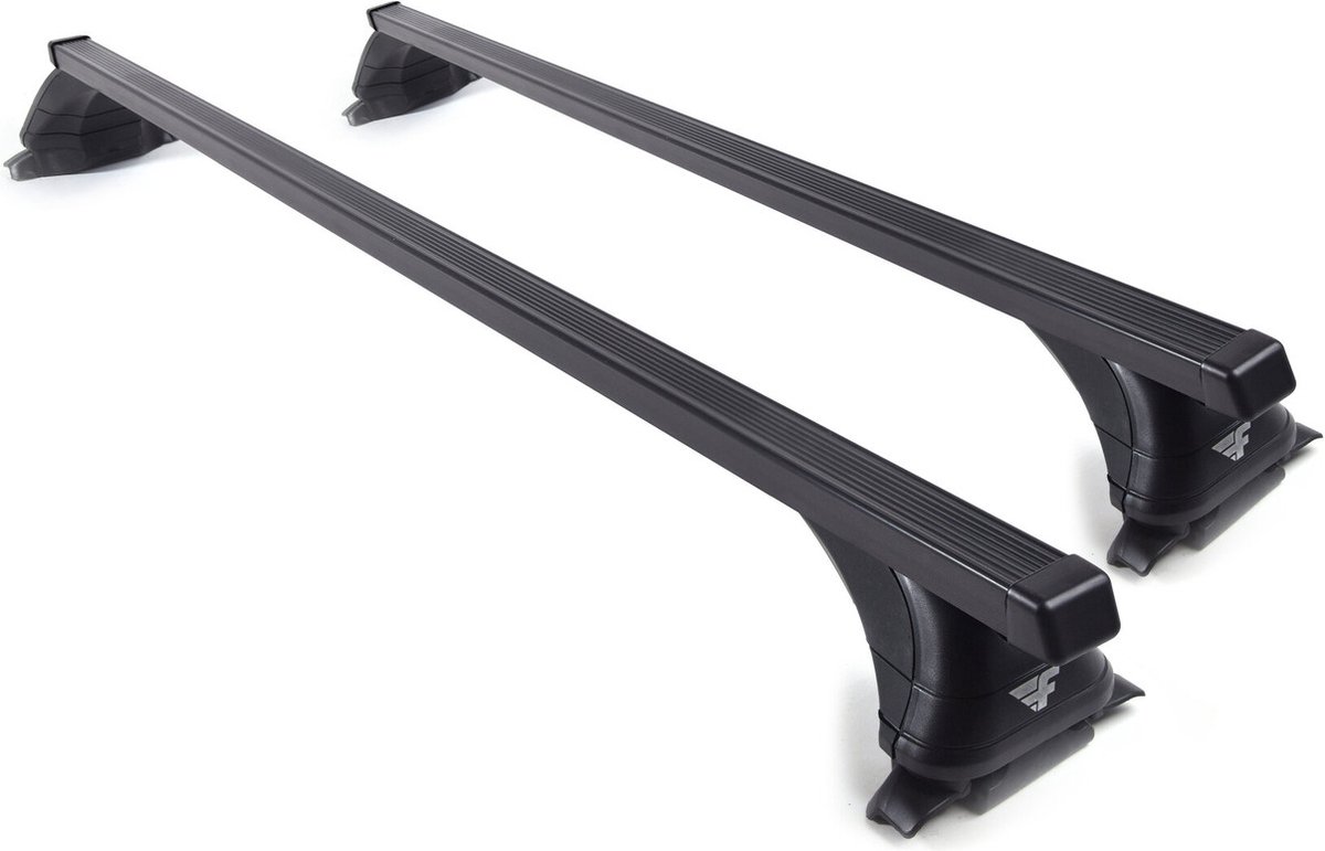 Dakdragers geschikt voor de Volvo XC60 2008 t/m2017 gesloten dakrailing – Staal Smal –75kg laadvermogen – Merk Farad