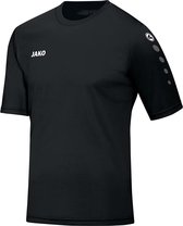 Jako - Shirt Team S/S JR - Zwart Sportshirt Kids - 104 - Zwart