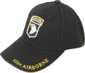 Fostex Garments - Baseball cap 101st Airborne Army (kleur: Zwart / maat: NVT)