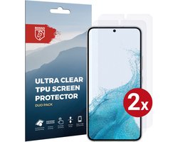 Rosso Screen Protector Ultra Clear Duo Pack Geschikt voor Samsung Galaxy S22 | Folie | 2 Stuks