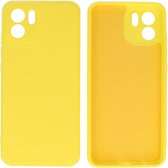 Fashion Backcover Telefoonhoesje - Color Hoesje - Geschikt voor de Xiaomi Redmi A1 - Geel