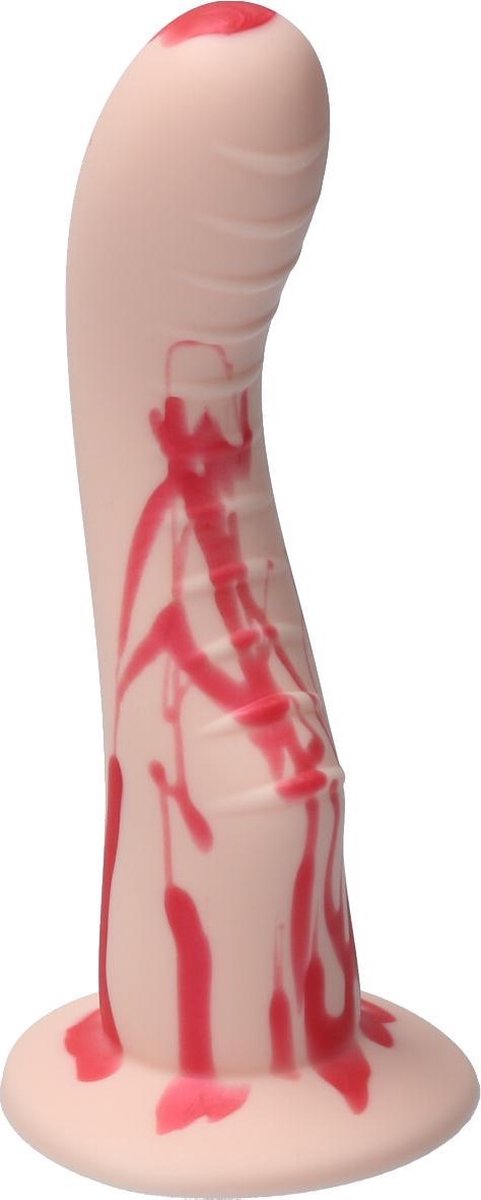 Goedkoopste Ylva & Dite - Kajsa - Siliconen G-spot / Prostaat dildo - Made in Holland - Pastel Oranje / Perzik Rood Metallic