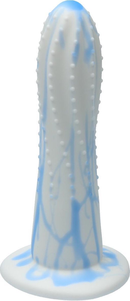Goedkoopste Ylva & Dite - Prickly Pear - Siliconen dildo - Made in Holland - Wit / Licht Blauw