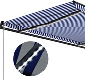vidaXL-Luifel-handmatig-uittrekbaar-met-LED-350x250-cm-blauw-en-wit