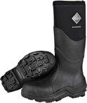 Zwarte Muck Boot Muckmaster outdoorlaars met robuuste zool en het Muck Boot Company logo op de schacht.