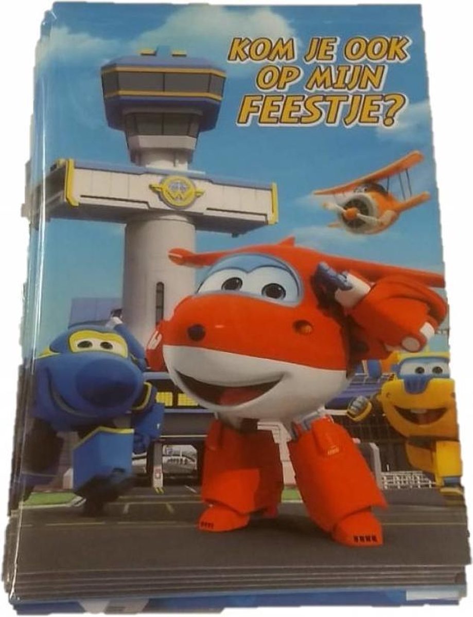 Interstat - Uitnodigingskaarten - Super wings - 6st.
