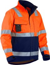 Blåkläder Jas High Vis, Klasse 3 Mt Oranje/Marineblauw XL