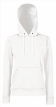Fruit of the Loom - Lady-Fit Classic Hoodie - Wit - XS