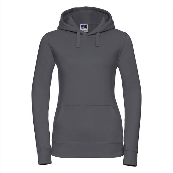 Russell - Authentic Hoodie Dames - Donkergrijs - S