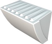 Soap tray made of mineral material with including fixing material from Franke