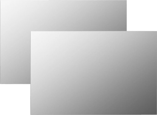 vidaXL - Wandspiegels - 2 - st - rechthoekig - 60x40 - cm - glas