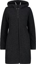 CMP Fix Hood 31M3106 Parka Dames - Carbone Melange / Black - XXS