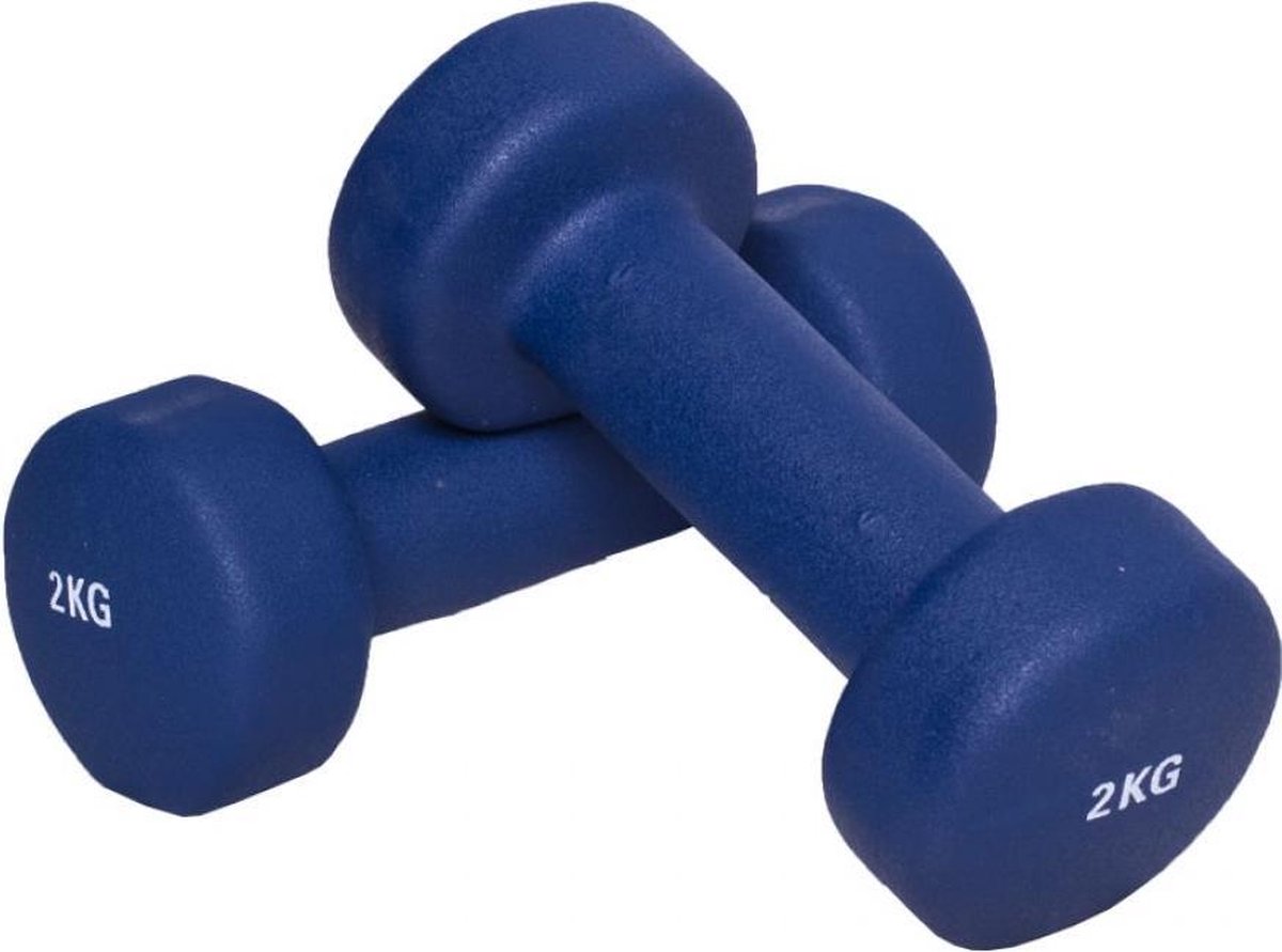 Gorilla Sports Vinyl Dumbbells 4 kg (2 x 2 kg) voor aerobics training