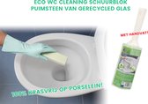 Cleaning Block - Puimsteen MET HANDVAT - Sanitair reinigen zonder chemie! Milieuvriendelijk