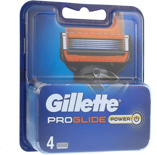 Gillette - Fusion5 - ProGlide Power - Scheermesjes/Navulmesjes - 4 Stuks - Gillette