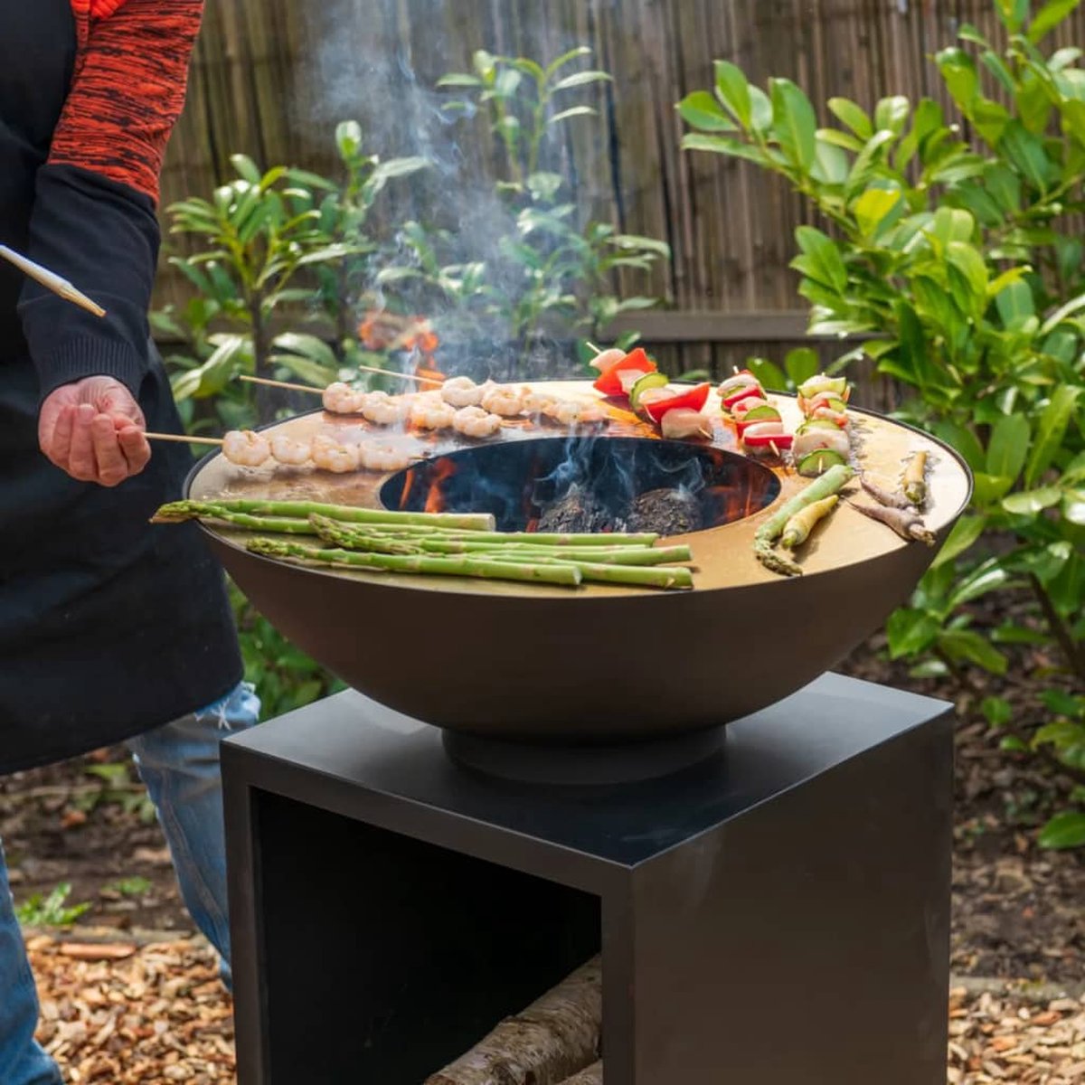 RedFire Onyx Classic Vuurschaal BBQ - Ø 60 cm - Zwart