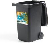 Container sticker Tropisch - Strand - Palmboom - 40x40 cm - Kliko sticker