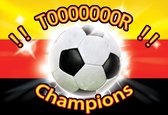 Fotobehang - Vlies Behang - Tor - Voetbal - Champions - 368 x 254 cm