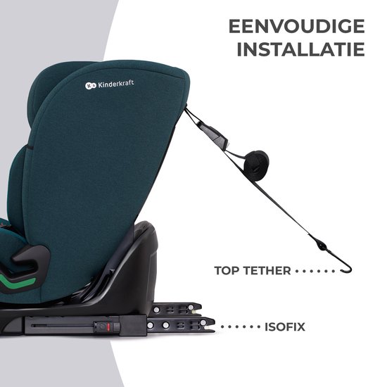 Kinderkraft ONETO3 I-SIZE Autostoeltje 76-150 cm - met Isofix - Bleuw van Kinderkraft — afbeelding 3