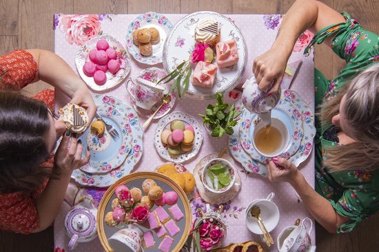 Qian Hu Nordic Vintage Keramische Koffie Thee Set Een Theepot Twee Kopjes Schote