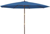 vidaXL-Parasol-met-houten-paal-400x273-cm-azuurblauw