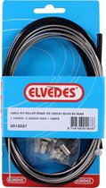 Rollerbrake kabelkit Elvedes BR-IM85/81/55/45 1700mm / 2250mm RVS - zwart (op kaart)