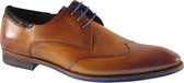 Floris Van Bommel 14029/00 G+  Veterschoenen - Cognac- Heren maat 41.5