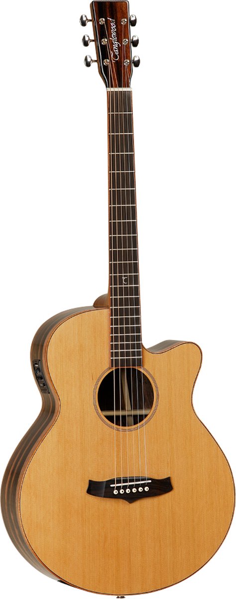 Tanglewood TWJSF CE Java elektr.-akoestische westerngitaar naturel met Fishman pickup en massief ceder bovenblad