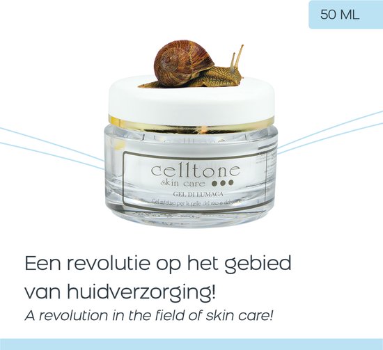 Celltone Dagcrème Slakkenslijmcrème - 50 ML - Anti rimpel - Littekencrème - Slakkencrème voor acne puistjes rimpels - Acneverzorging - Slakken Extract serum gel voor vrouwen mannen tieners - escargot cream voor gezicht en onder de ogen - Snailcare