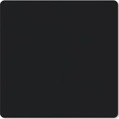 Muismat - Bureaumat onderlegger - Zwart - Effen kleur - Interieur - Kleuren - 30x30 cm - Muismat zwart - Mousepad - Bureau mat