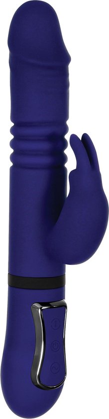 Evolved - Vibromasseur Lapin Tout en Un - Bleu Royal