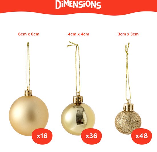 Mooi assortiment witte kerstballen met gevarieerde afwerkingen