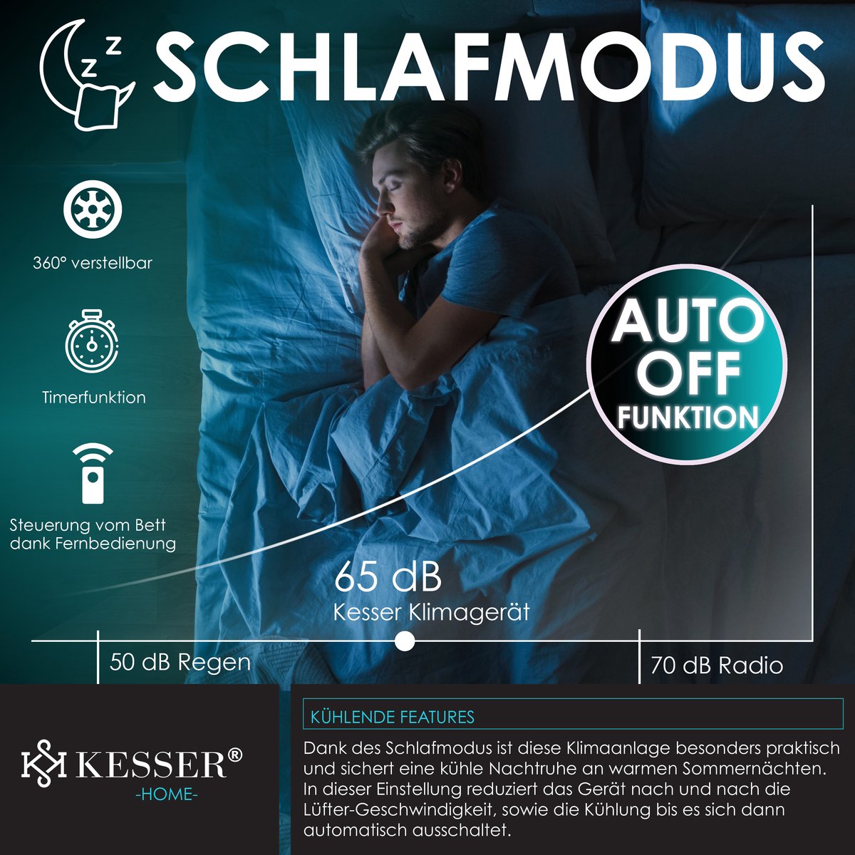 Afbeelding 3 van KESSER Airconditioner Mobiele airconditioner Sky Tower 4in1