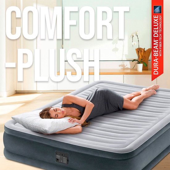 Lit gonflable complet Intex Comfort-Plush - 2 personnes - 191 x 137 x 33 cm  | bol.com
