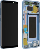 Compleet blok geschikt voor Samsung Galaxy S8 LCD-Touchscreen Blauw