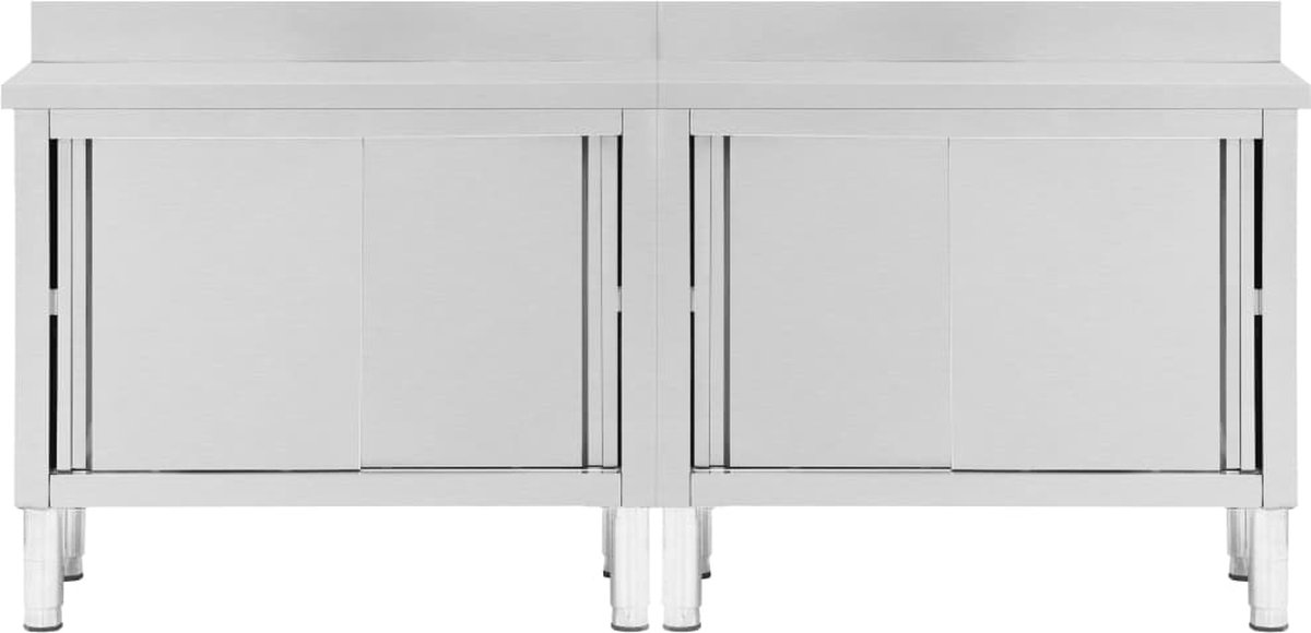 VidaXL Armoire De Cuisine Commerciale Avec 2 Tiroirs Armoire
