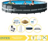 Intex Ultra XTR Frame Zwembad - Opzetzwembad - 610x122 cm - Inclusief Onderhoudspakket, Filterzand en Skimmer