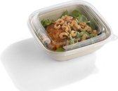 Vierkante saladebowl ongebleekt suikerriet 750 ml | Inhoud: 300 stuks