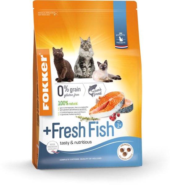 Fokker Cat Fresh Fish Zalm - Kattenvoer - 2.5 kg