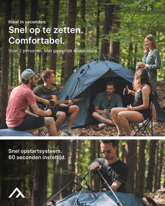 Pop-up Tent voor 2 Personen met Snelle Opbouw - Waterdicht & Compact van POP — afbeelding 5